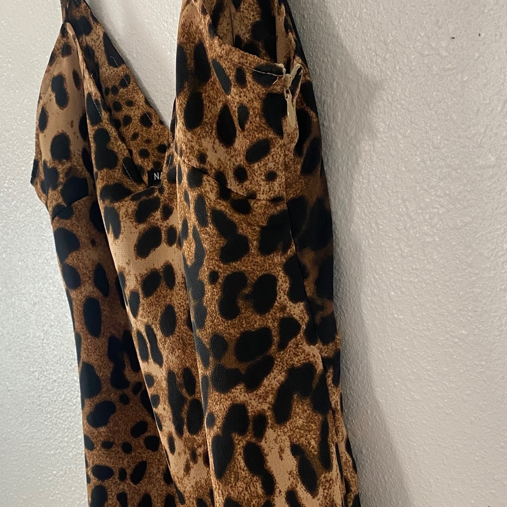 Nasty Gal Brown Leopard Mini Dress - Picture 3 of 10